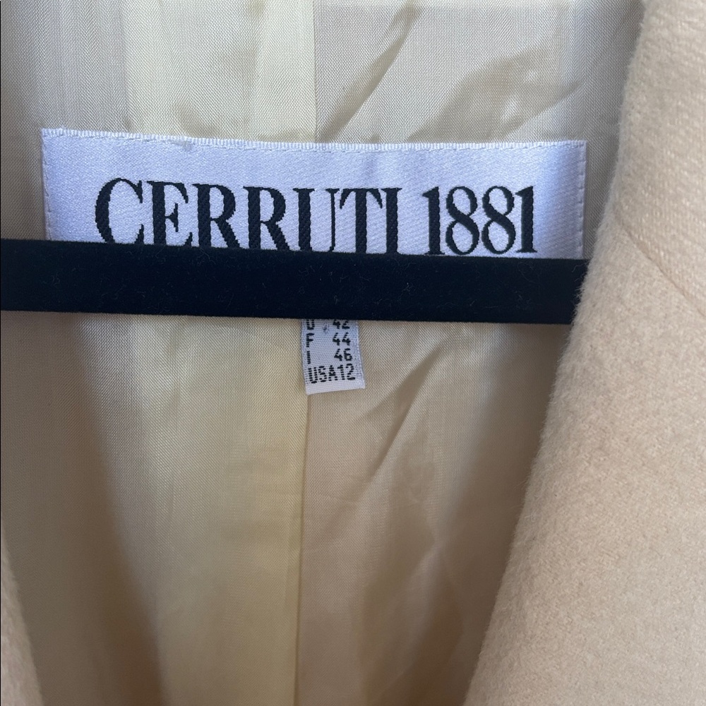 CERRUTI 1881 Ultra Soft Luxurious Angora Wool Double-Breasted Blazer Jacket - Picture 4 of 5